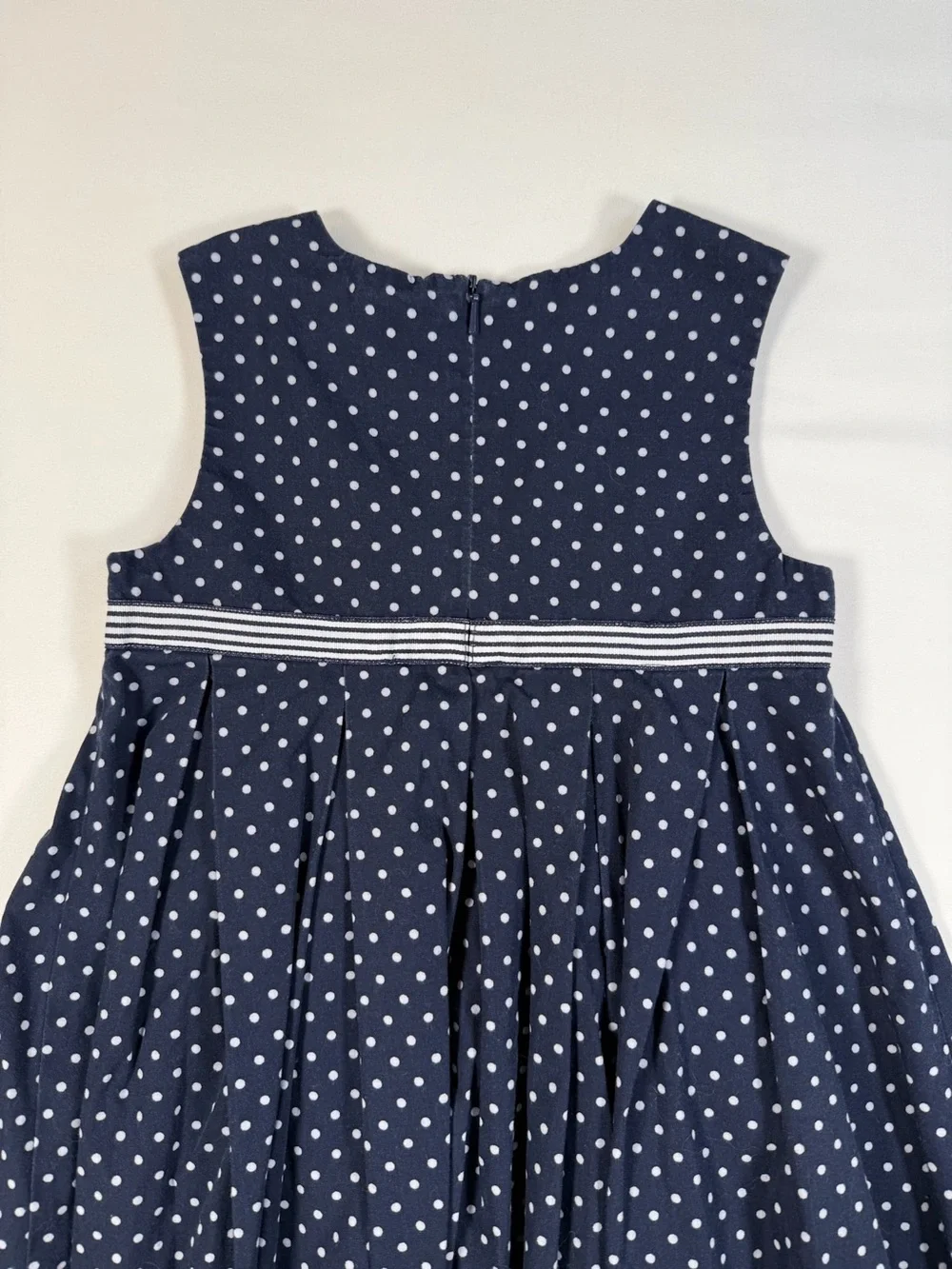 VINTAGE‎ GYMBOREE Girls Dress 2T 2003 Polka Dot Nautical Coastal Sleeveless